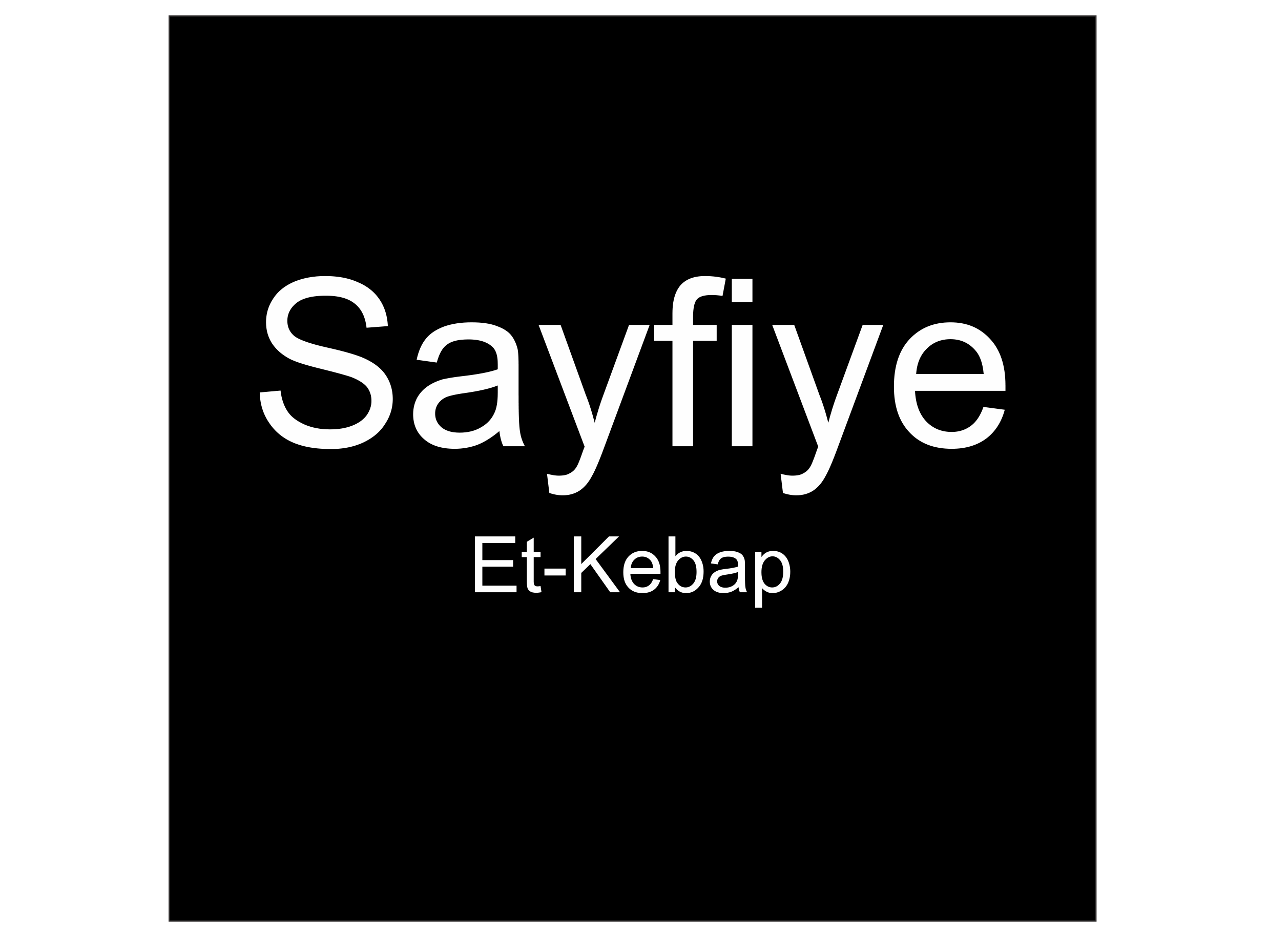 Sayfiye Et-Kebap